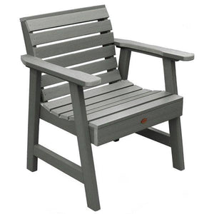 2 Weatherly Garden Chairs with 1 Square Side Table Conversion Set Coastal Teak