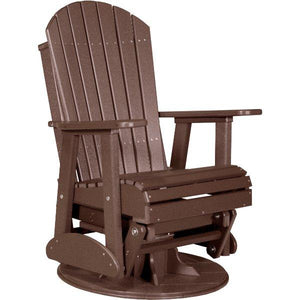 2ft Adirondack Swivel Glider Glider Chestnut Brown
