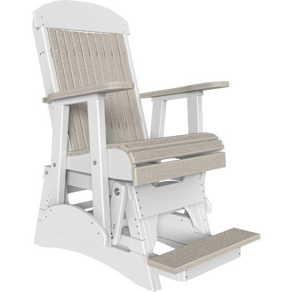 2ft Classic Balcony Glider Chair Glider Chair Birch &amp; White