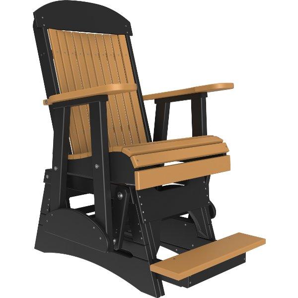 2ft Classic Balcony Glider Chair Glider Chair Cedar &amp; Black