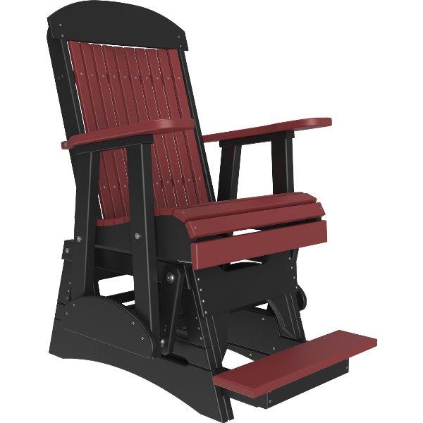 2ft Classic Balcony Glider Chair Glider Chair Cherrywood &amp; Black