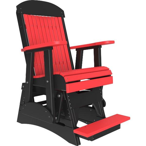 2ft Classic Balcony Glider Chair Glider Chair Red &amp; Black