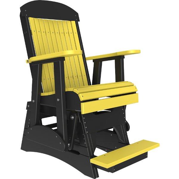 2ft Classic Balcony Glider Chair Glider Chair Yellow &amp; Black