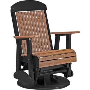 2ft Classic Swivel Glider Glider Antique Mahogany & Black