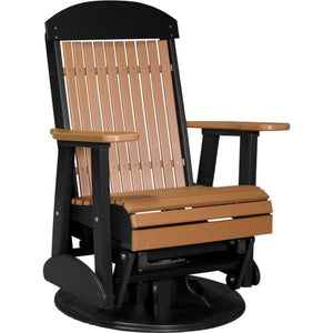 2ft Classic Swivel Glider Glider Cedar & Black