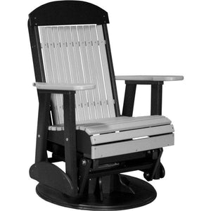 2ft Classic Swivel Glider Glider Dove Gray & Black