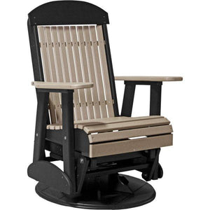 2ft Classic Swivel Glider Glider Weatherwood & Black
