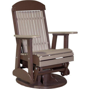 2ft Classic Swivel Glider Glider Weatherwood & Chestnut Brown