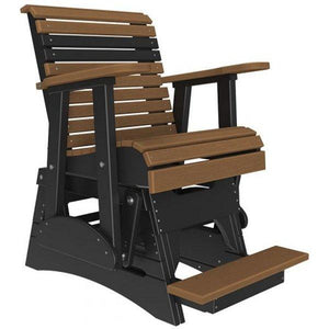 2ft Plain Balcony Glider Chair Glider Chair Antique Mahogany & Black