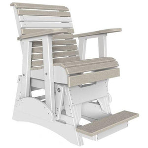 2ft Plain Balcony Glider Chair Glider Chair Birch & White