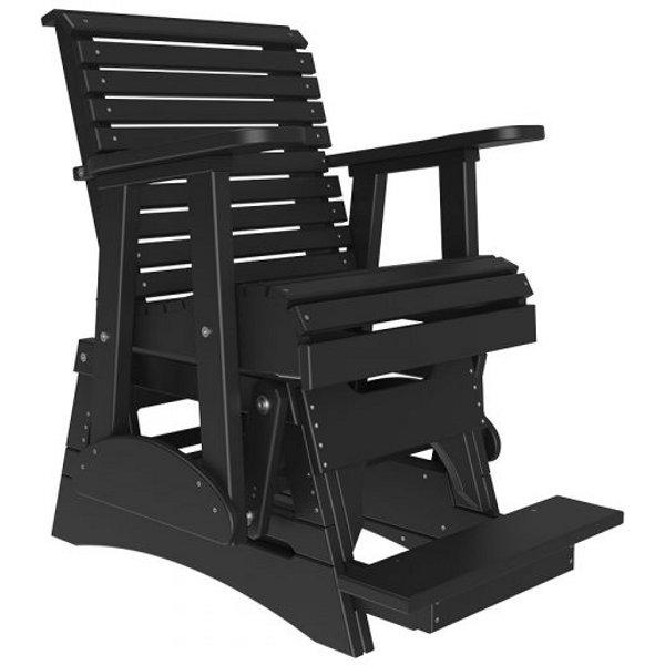 2ft Plain Balcony Glider Chair Glider Chair Black