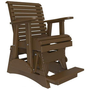 2ft Plain Balcony Glider Chair Glider Chair Chestnut Brown