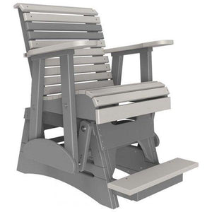 2ft Plain Balcony Glider Chair Glider Chair Dove Gray & Slate