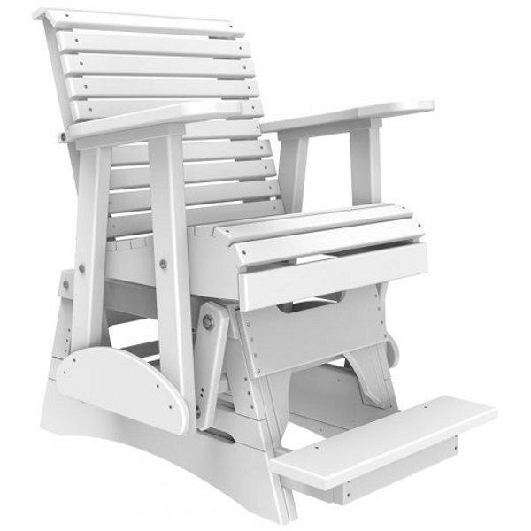 2ft Plain Balcony Glider Chair Glider Chair White