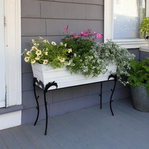 36" Flower Box with Flora Stand, 25-in H Flower Box