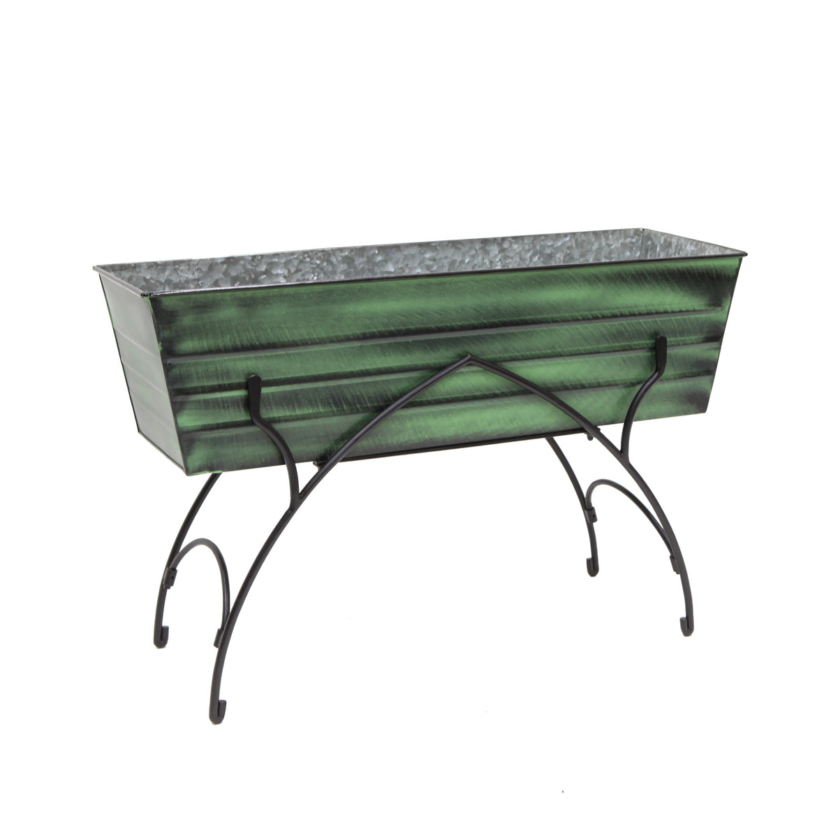36&quot; Green Flower Box with Bella Stand Flower Box