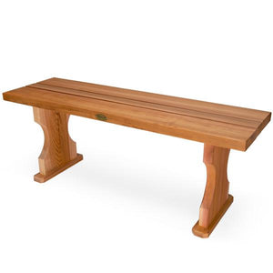 4ft-6ft Cedar Backless Bench Outdoor Bench