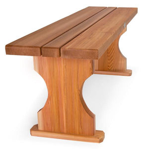 4ft-6ft Cedar Backless Bench Outdoor Bench