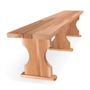 4ft-6ft Cedar Backless Bench Outdoor Bench
