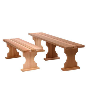 4ft-6ft Cedar Backless Bench Outdoor Bench