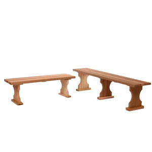 4ft-6ft Cedar Backless Bench Outdoor Bench