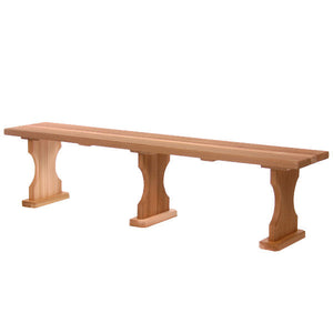 4ft-6ft Cedar Backless Bench Outdoor Bench 6ft