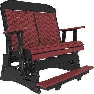 4ft Classic Balcony Glider Glider Cherrywood & Black