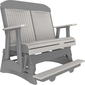 4ft Classic Balcony Glider Glider Dove Gray & Slate