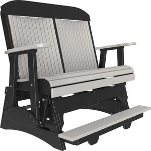 4ft Classic Balcony Glider Glider Dove Gray & Black