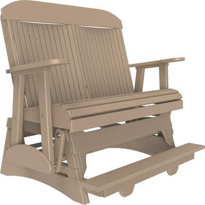 4ft Classic Balcony Glider Glider Weatherwood