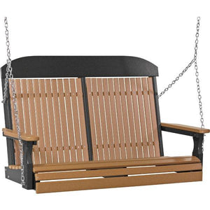 4ft Classic Swing Swing Cedar & Black