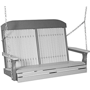 4ft Classic Swing Swing Dove Gray & Slate
