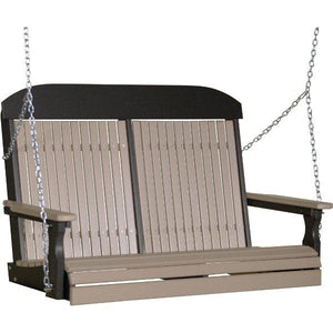 4ft Classic Swing Swing Weatherwood & Black