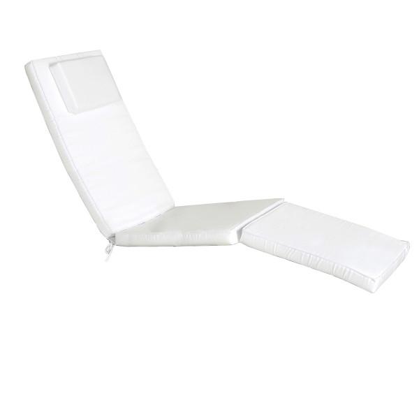 5-Position Steamer Chair with Cushions Outdoor Chair