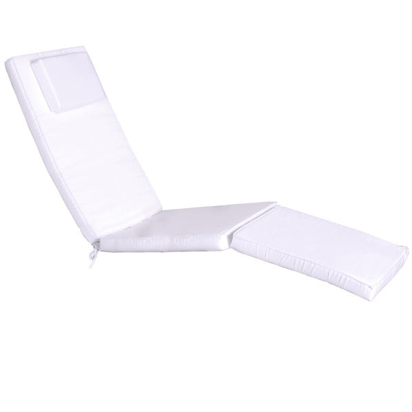 5-Position Steamer Chair with Cushions Outdoor Chair