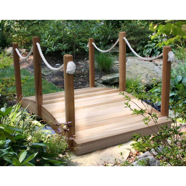 6' Cedar Rope Bridge by Creekvine Designs - The Charming Bench Company
