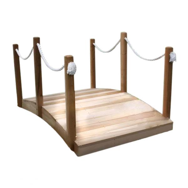 6' Cedar Rope Bridge by Creekvine Designs - The Charming Bench Company