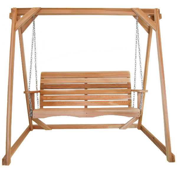 6-ft &amp; 8-ft A-Frame and Swing Set Porch Swing 6&#39; Swing Frame &amp; 4&#39; Porch Swing Set /  back yard swing