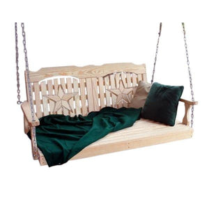 60" Treated Pine Starback Swingbed Porch Swing Bed