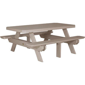 Poly 6ft Rectangular Picnic Table