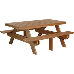 Poly 6ft Rectangular Picnic Table