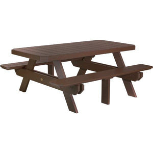 Poly 6ft Rectangular Picnic Table