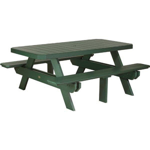 Poly 6ft Rectangular Picnic Table