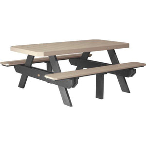 Poly 6ft Rectangular Picnic Table