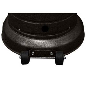 87" Tall Outdoor Patio Heater with Table- Hammered Bronze Patio Heater