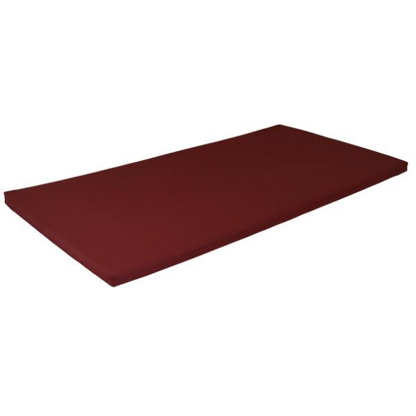 A &amp; L Furniture 2&quot; Thick Swing Bed Cushion Cushions &amp; Pillows 4ft / Burgundy