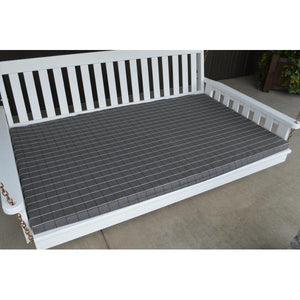 A & L Furniture 2" Thick Swing Bed Cushion Cushions & Pillows 4ft / Natural