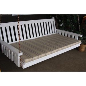 A & L Furniture 2" Thick Swing Bed Cushion Cushions & Pillows 4ft / Natural