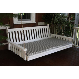 A & L Furniture 2" Thick Swing Bed Cushion Cushions & Pillows 4ft / Natural