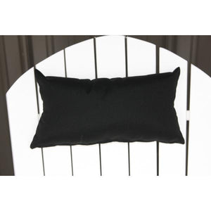 A & L Furniture Adirondack Chair Headpillow Cushions & Pillows Black